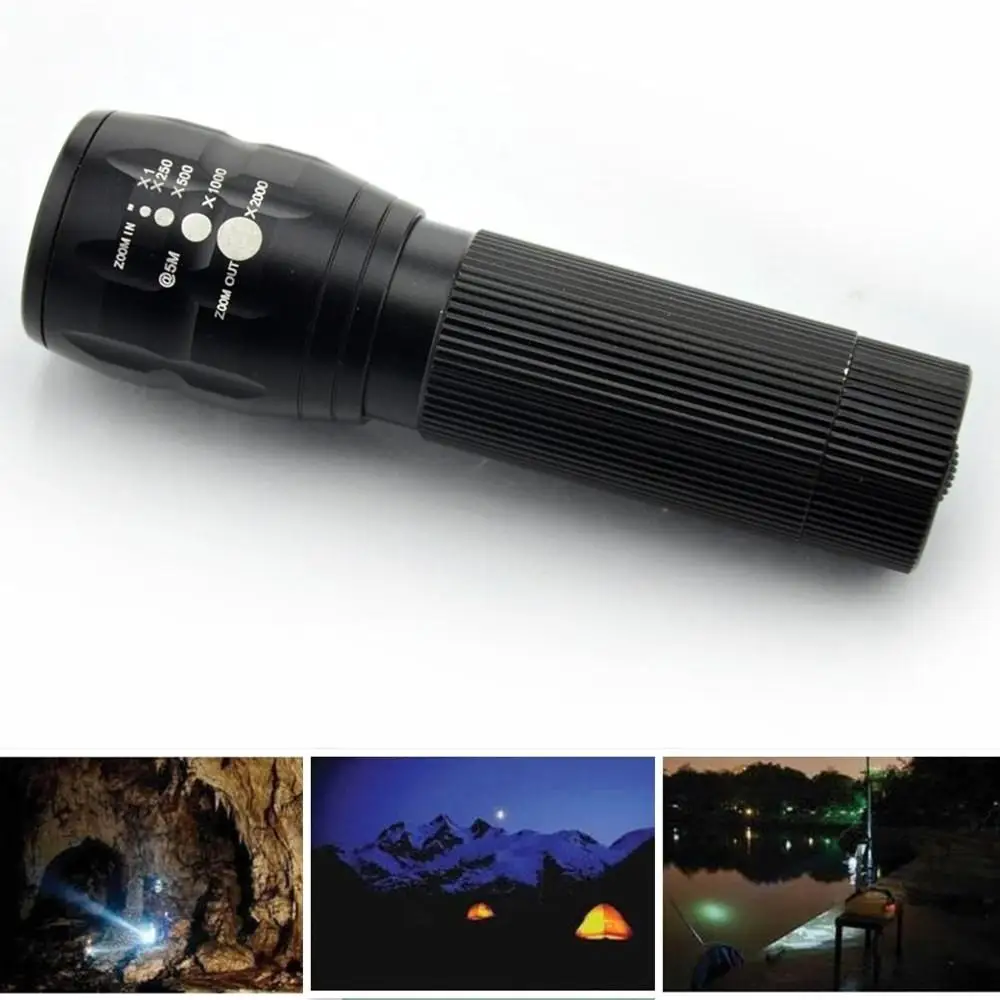 HobbyLane Outdoor Portable Strong Light LED Flashlight Telescopic Focusing Torchtorch AAA Rechargeable Battery | Лампы и освещение
