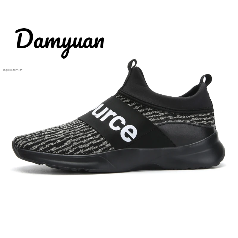 Damyuan/Новинка года; модная классическая обувь; Мужская обувь; удобные дышащие Повседневные Легкие Нескользящие туфли из искусственной кожи - Цвет: Черный