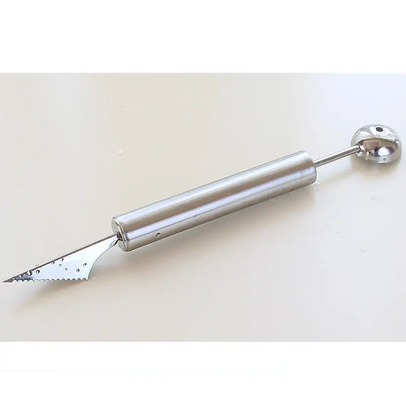 1 шт. двойной многофункциональный нож для резьбы фруктов из нержавеющей стали