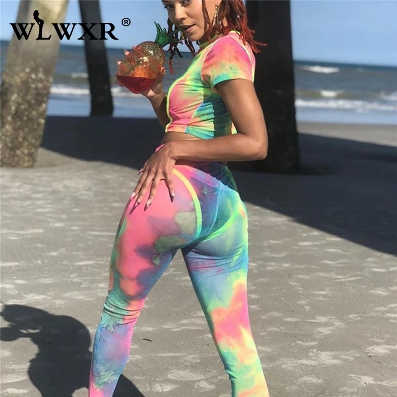 WLWXR повседневный комплект из 2 предметов с галстуком краской женский костюм