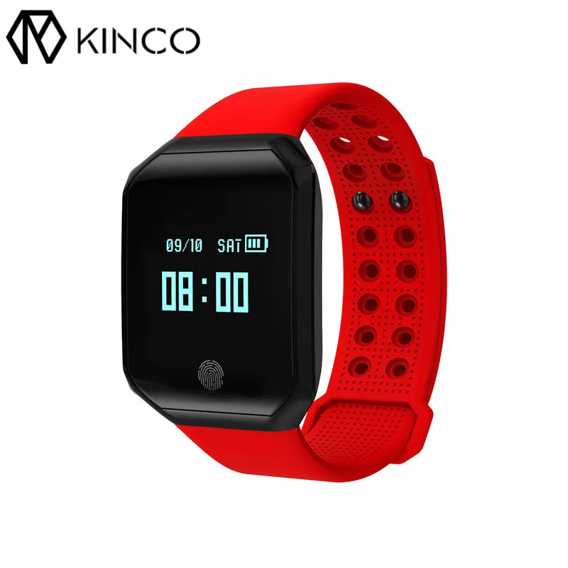 Kinco OLED Bluetooth IP67 крови кислородом сердечной обнаружения браслет междугородного