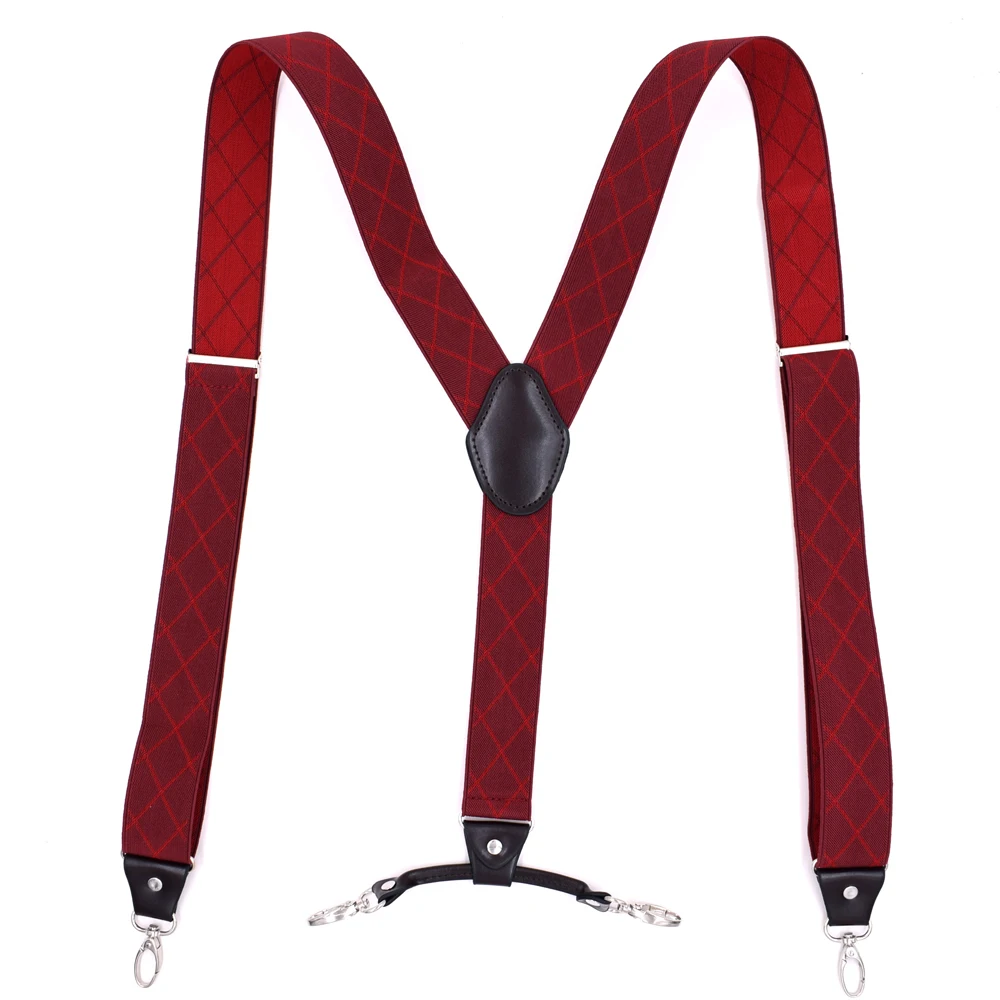 Брелок подтяжки 4 зажимы подтяжек эластичные регулируемые Bretelles Tirantes