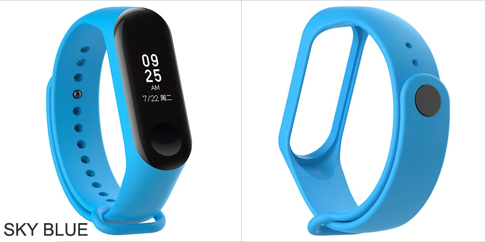 Amazfeel 100 шт./упак. mi band 3 ремешок силиконовый браслет для Xiaomi mi Band 3 ремешок на запястье высокое качество заменить браслет