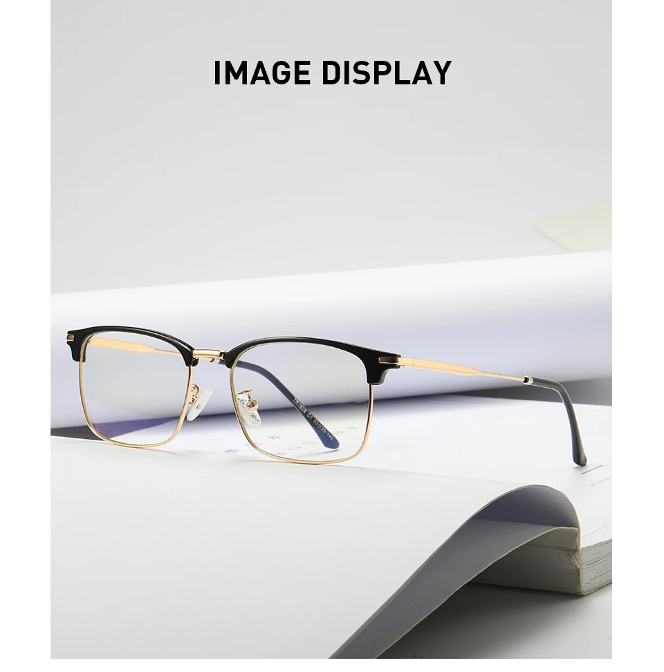 BANMAR Men Optical Frames Anti Blue Rays Eyeglasses Frames Rack Commercial Glasses Fashion Eyeglasses Frame Myopia Frames A1828