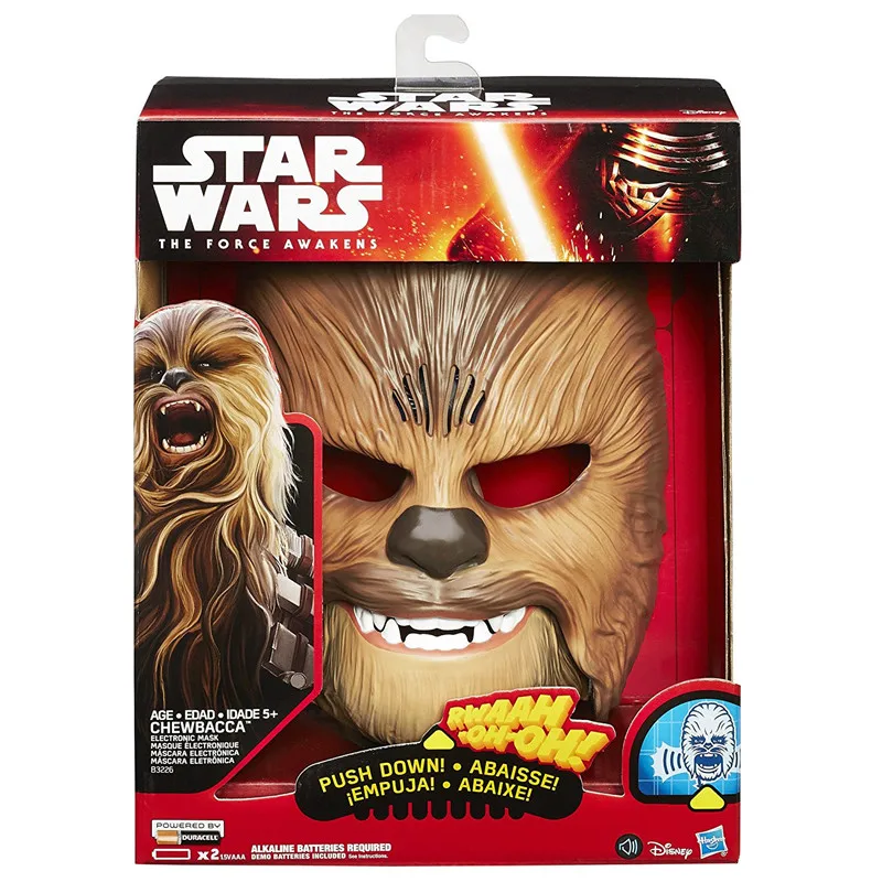 Электронные светящиеся Звездные войны The Force Awakens Chewbacca маска Вечерние и Хэллоуин карнавальные маски с голосом