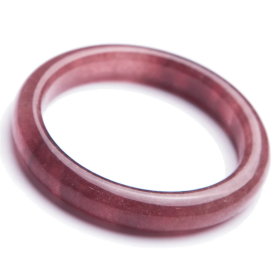 Красный натуральный клубничный кварцевый браслет для женщин Женский Кристалл