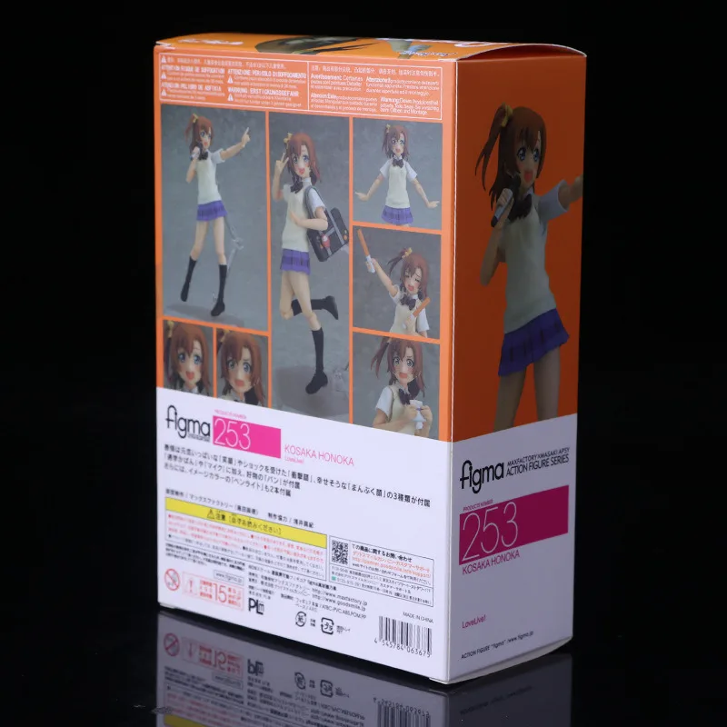 Японское аниме Love Live M FIGMA 253 Honoka Kousaka школьная одежда Фигурки игрушки фигурка ПВХ
