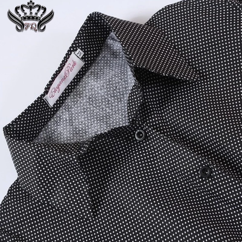 убашка маленькие точки напечатаны мода нерегулярны 2016 новых осенью женщин