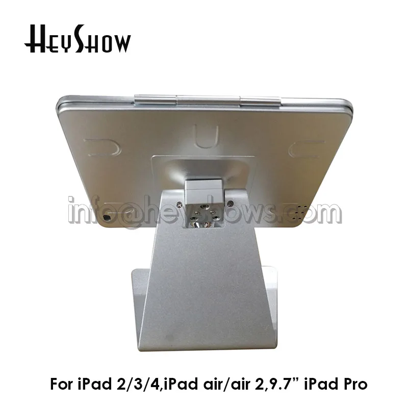 High Security Metal L Shape Tablet Display Stand,Desktop Bracket,Tablet Lock Holder Case,Anti-Theft Device For Ipad 2/3/4/Air