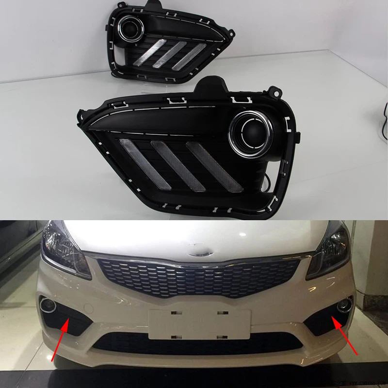 Автомобильная проблесковая 2 шт. светодиодный DRL Габаритные огни дневного света