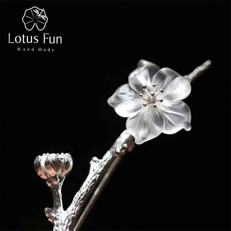 Женская Винтажная брошь Lotus Fun дизайнерские Броши из серебра 925 пробы с цветком