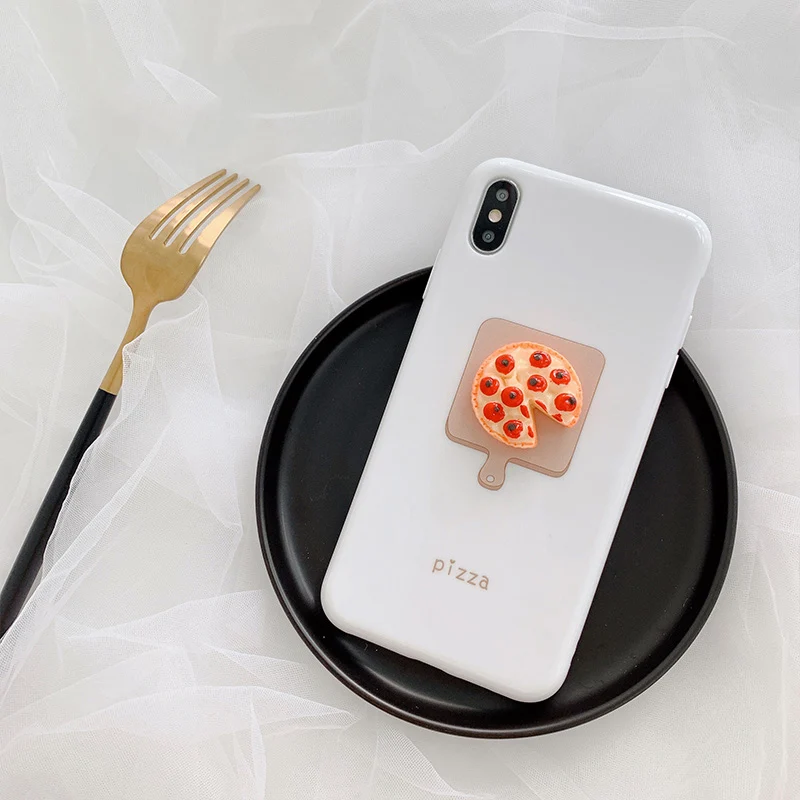 3D фруктовый чехол для телефона с пиццей для iphone X, XR, XS, Max, мягкий силиконовый чехол с чизкейком для iphone 7, 8, 6, 6s plus, чехол