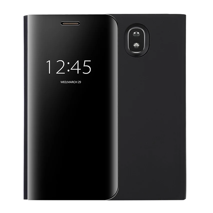Чехол-книжка с зеркальным покрытием кожаный чехол для samsung Galaxy J7 Pro J5 J3 J 5 7 3 SM J730F J530F J330F SM-J330F SM-J530F чехол для телефона