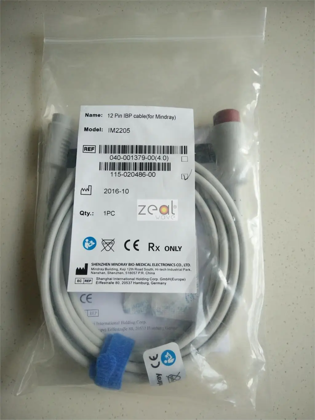 

FOR Mindray 115-020486-00 original 12-pin invasive pressure main cable IM2205