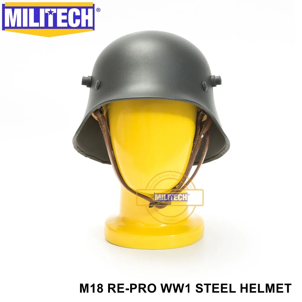 MILITECH серый мировой войны один Немецкий М18 шлем стальной защитный шлем WW1 серый немецкий шлем Великая война НЕМЕЦКИЙ СТИЛЬ шлем