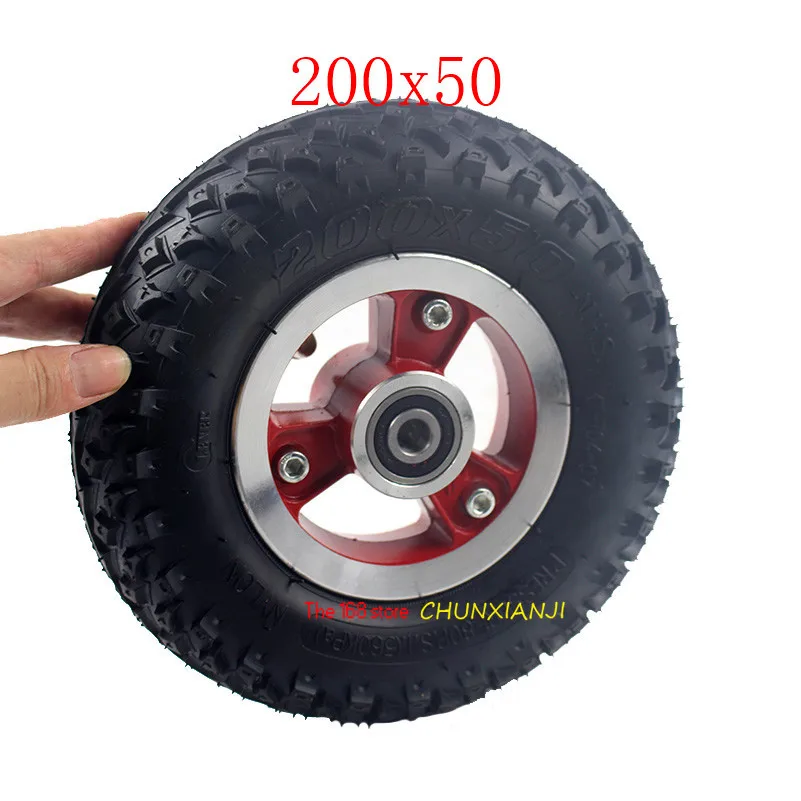 Хорошее качество 200Х50 шины с Ступицей Колеса 8 дюймов скутер 200*50 электрический