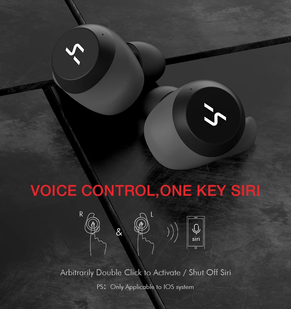 Avit TWS Bluetooth наушники настоящие Беспроводные спортивные наушники водонепроницаемые 3D стерео наушники с микрофоном для звонков с громкой связью G1
