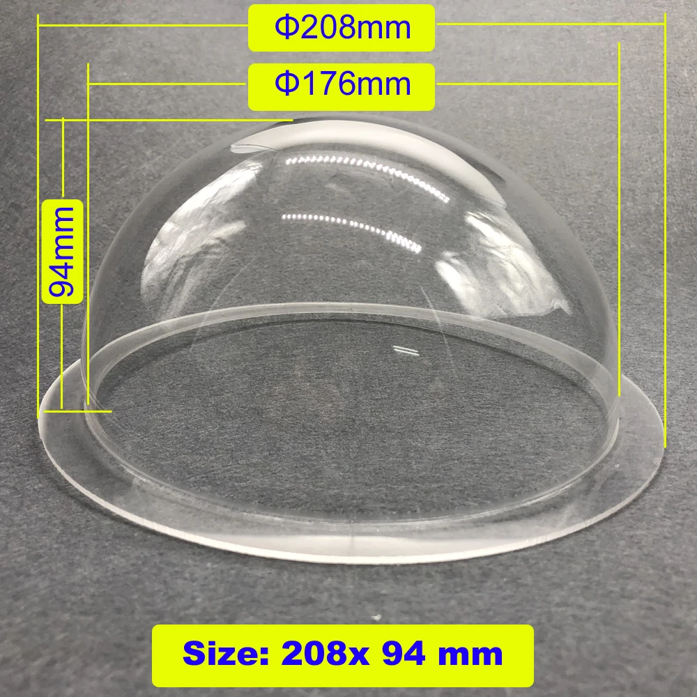 Акриловый прозрачный чехол для камер видеонаблюдения 208x94 мм|Корпусы ОСВ| |