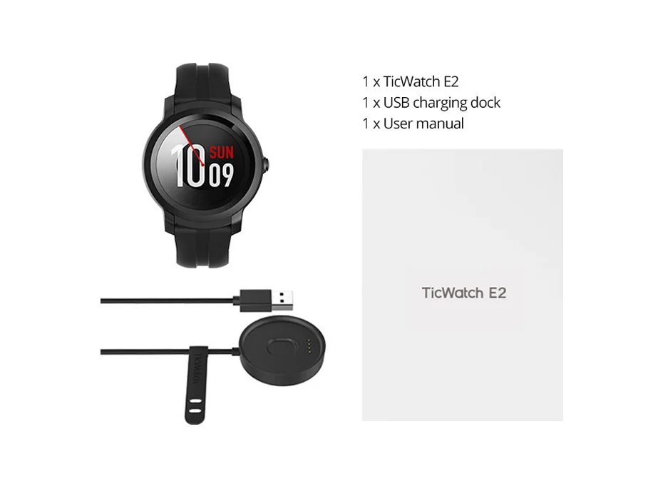 Ticwatch E2 Смарт часы мужские Strava gps Смарт наручные часы носить OS Google 5 ATM водонепроницаемый 2 дня Срок службы батареи фитнес-трекер