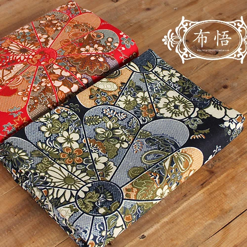 100 см * 140 хлопковая льняная японская ткань для лоскутного шитья tissu japonais