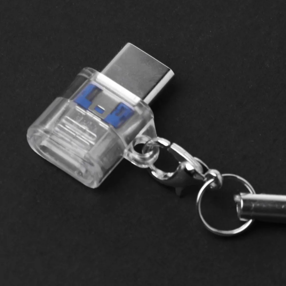 Переходник с разъемом папа на мама Mini USB 3 1 брелоком для телефонов Samsung Huawei LG Xiaomi
