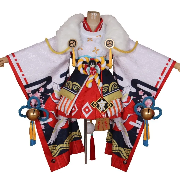 Игра Onmyoji Hotaru Kei праздник великолепное кимоно ролевые игры Косплей Костюм для
