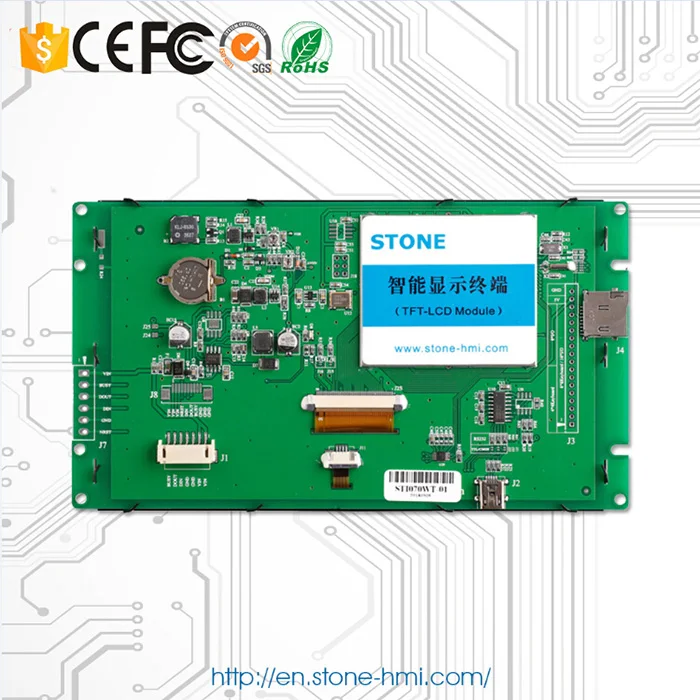 Открытая рамка/Встроенный промышленный резистивный сенсорный экран Панель 7
