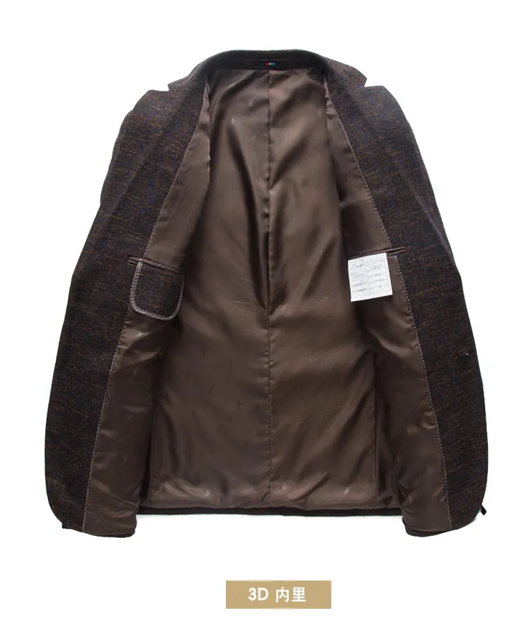 Мужской Клетчатый Блейзер Batmo повседневный пиджак из хлопка высокого качества 8136