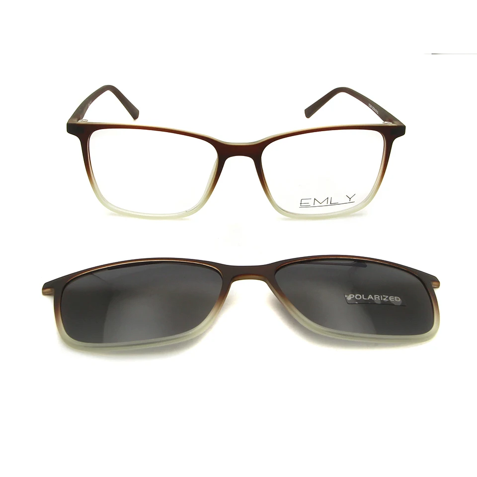 TR90 квадратная оптическая оправа мужские очки Ультралегкая с зажимом