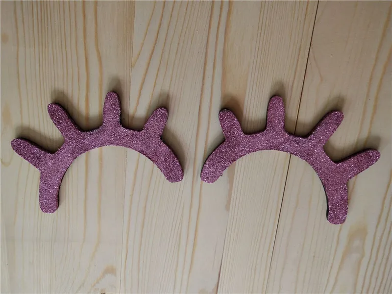 2 шт. милый ресницы закрытый глаз деревянный настенный декоративный стикер DIY