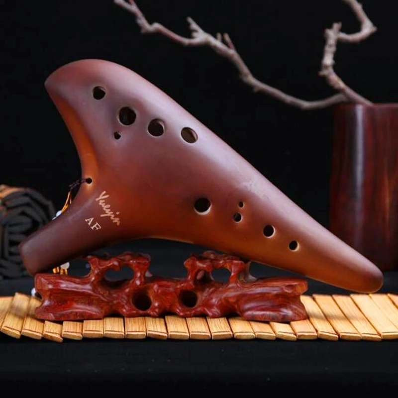 12 отверстий Ocarina Alto F Key smolпитание флейта музыкальные инструменты Зельда