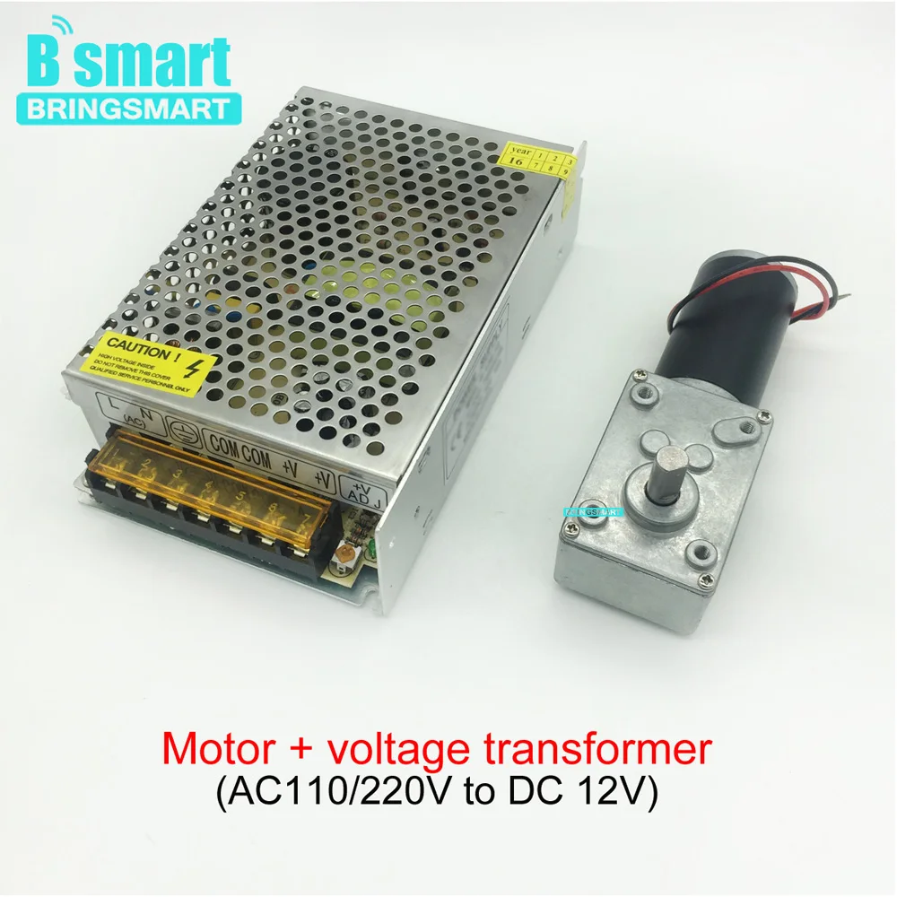 Bringsmart 12 В 24 червь DC мотор редуктор с высоким крутящим моментом 10 470 об/мин мини