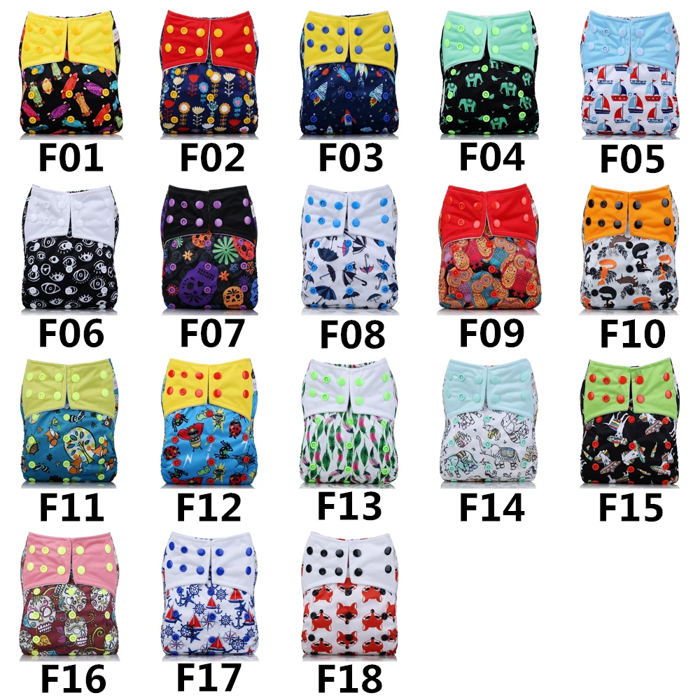 2018 Новое поступление детские тканевые подгузники регулируемые Мультяшные лисы