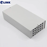 24 cores ftth fc blank terminal box spcc 24 ports fc fiber optic patch panel fttx distribution box beige elink thickened 1 0mm