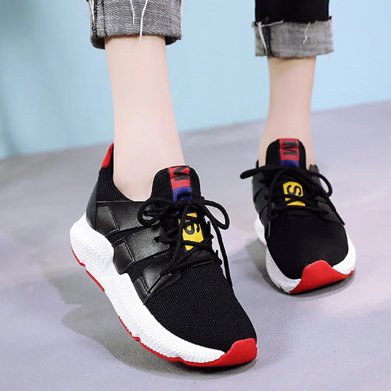 Женская Повседневная обувь сезон весна-лето 2019 сетчатая на плоской подошве