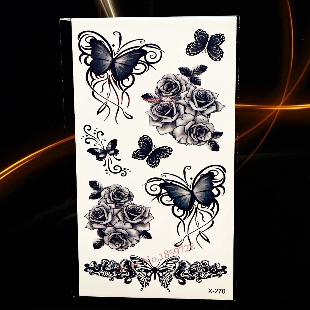 1 шт. новый дизайн Летний стиль цветные наклейки с бантом тату HAQ41 маленькая