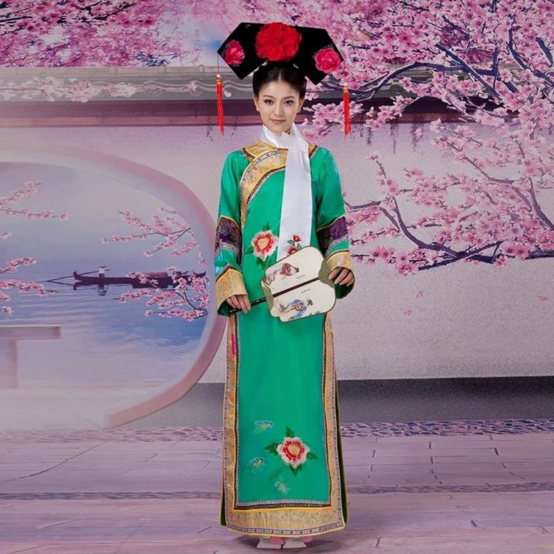 Китайская древняя принцесса Infanta Одежда для танцев платье Цин-сам костюм косплея