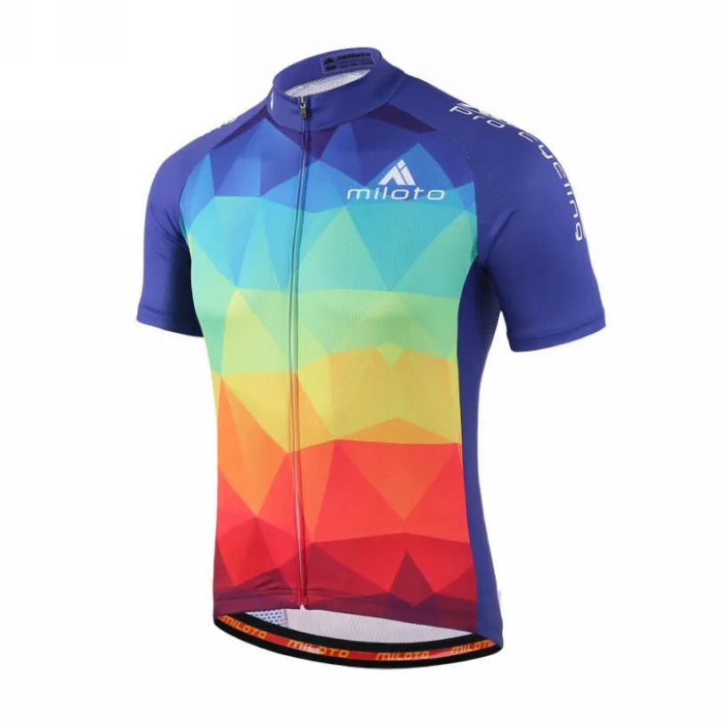 MILOTO Team Велоспорт Джерси дышащая Ropa Ciclismo мужская Топ велосипед с коротким рукавом
