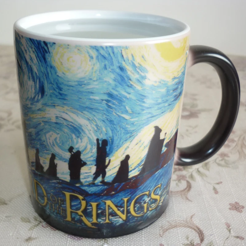 Властелин колец кружки керамика меняющая цвет кофейная кружка и чашка модный