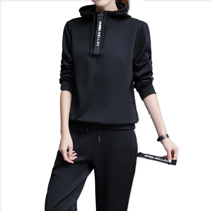 2018 осенний корейский новый спортивный костюм женский Повседневный Спортивный