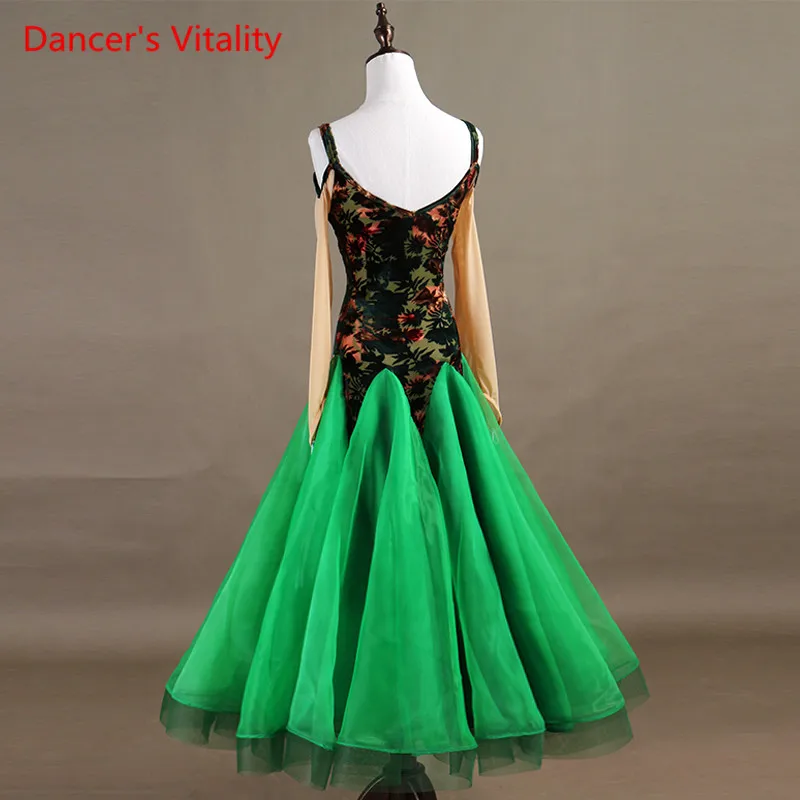 2018 бальное платье для танцев с модным принтом женщин современный вальс танго
