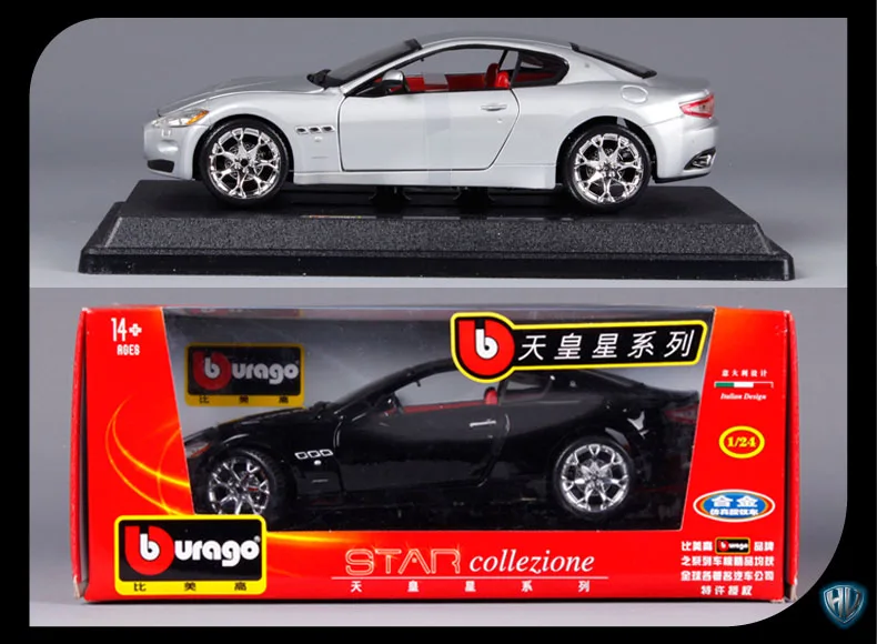 Maisto Bburago 1:24 Maserati GT Gran Turismo литая модель автомобиля игрушка с новым в коробке для детей подарки на день рождения