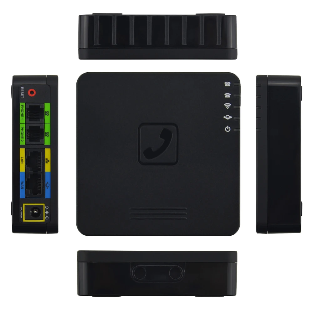 Best type VoIP wireless Router with 2 ports Voice over IP GT202 with WIFI VOIP gateway telephone GT202 SIP PBX Voip Adapter