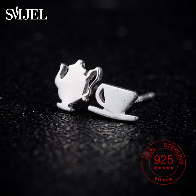 Женские винтажные серьги гвоздики SMJEL подарочные миниатюрные из стерлингового