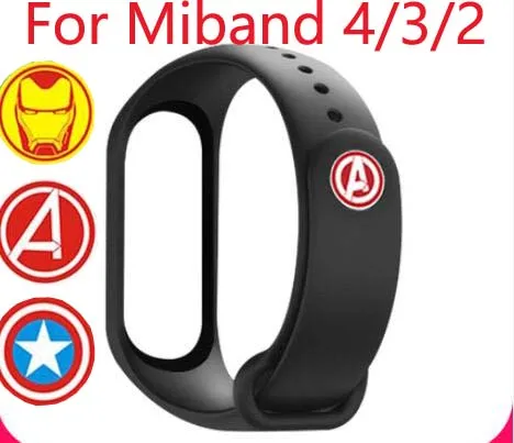 Кинозвезда съемный силиконовый ремешок Mi Band 3 плечевой ремень для Xiaomi MI 4 умный