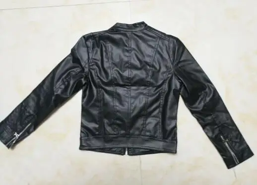 

European Style O Neck Collar Pu Leather Jacket New Fashion Motorcycle Leather Clothing Women Slim PU Locomotive Jackets