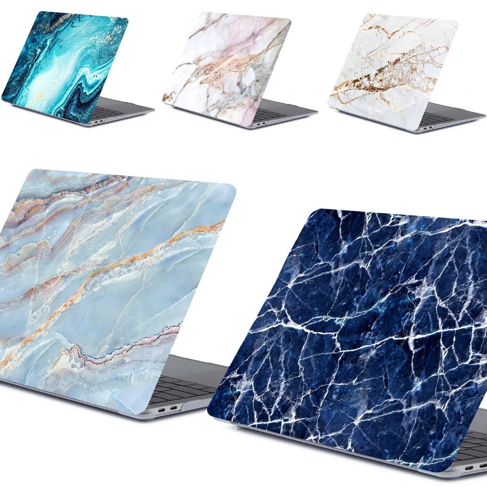 Чехол для ноутбука с мраморным узором Apple Macbook Pro Retina Air 11 12 13 15 2020 Mac New дюймов A2179 A1708