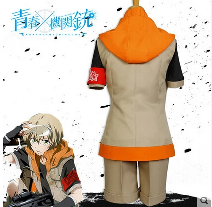 Новинка Аниме Aoharu Machinegun Косплей Tachibana hotaru Хэллоуин ежедневный боевой костюм (топ +