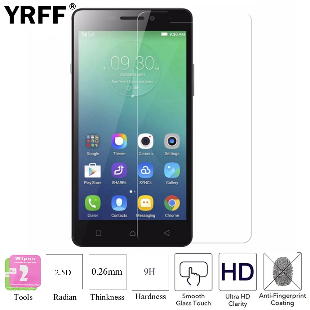 Закаленное стекло премиум класса для Lenovo Vibe C2 P1 P1M S1 Lite shot Z90 X2 2 шт. 0 26 мм Защитная