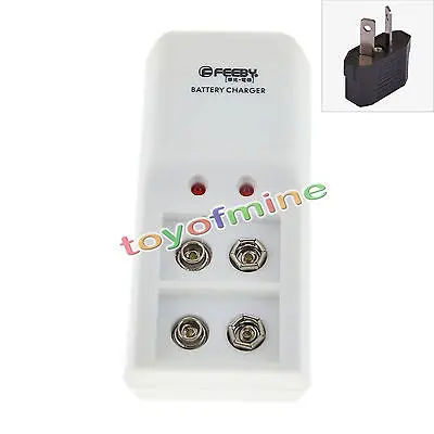 AU Plug 2 шт. никель-металл-гидридного сотовый PPS черный 9V 900 мА/ч, Перезаряжаемые Батарея прочный блок Мощность со смарт-Зарядное устройство - Цвет: AU Plug